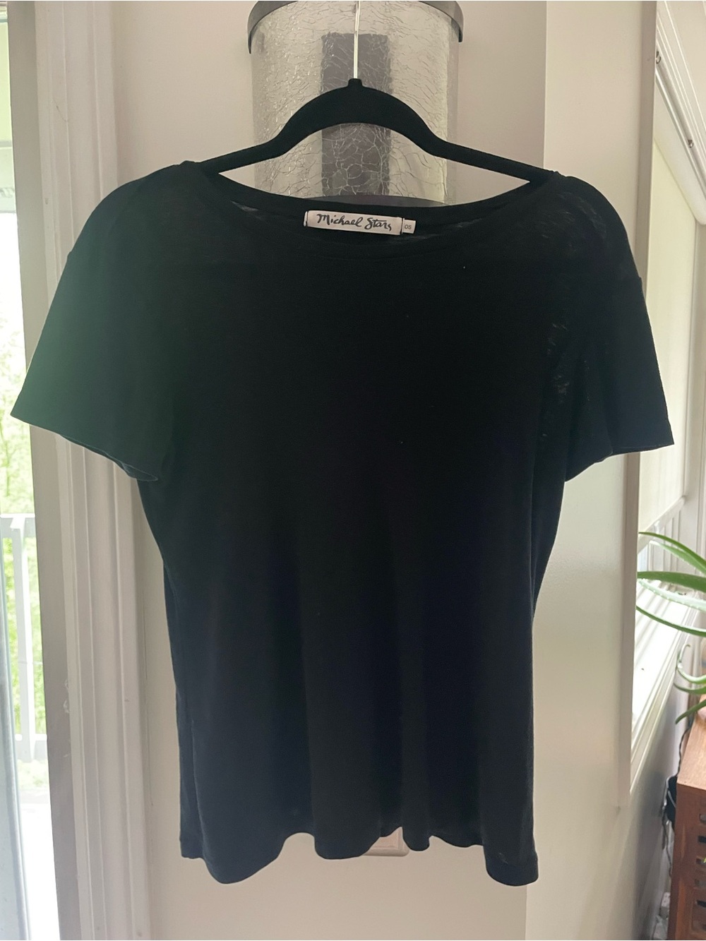 Michael Stars Black Crewneck Tee - Signature Label